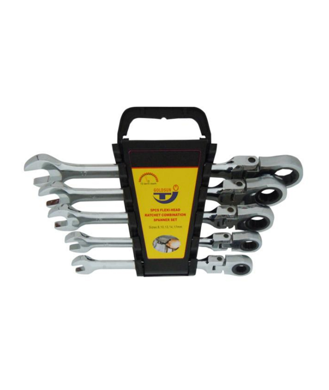 5 PCS FLEXIBLE RATCHET SPANNER SET  G13S05C